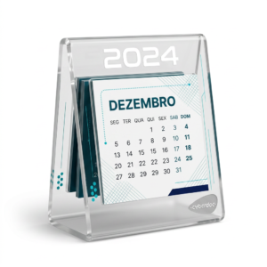 Calendário de mesa em Acrílico