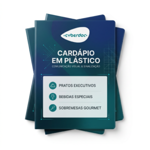 Cardápio em Plástico
