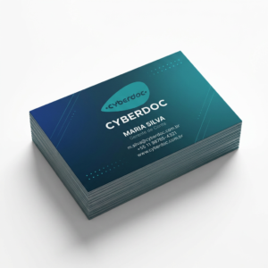 Cartão de Visita em Couché Fosco com Laminação Soft Touch