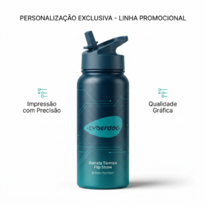 Garrafa Térmica Flip Straw