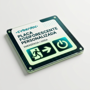 Placa Fosforescente Personalizada