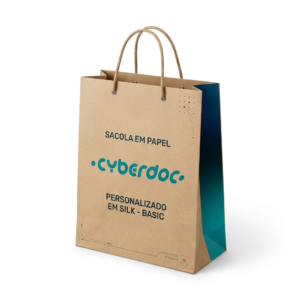 Sacola em Papel Personalizado em Silk - Basic