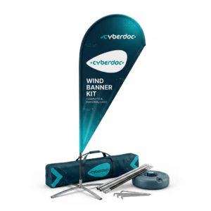 Wind Banner Kit Completo